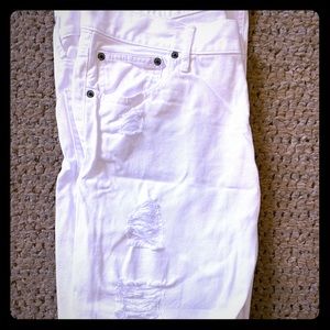 Express distressed slim fit jeans